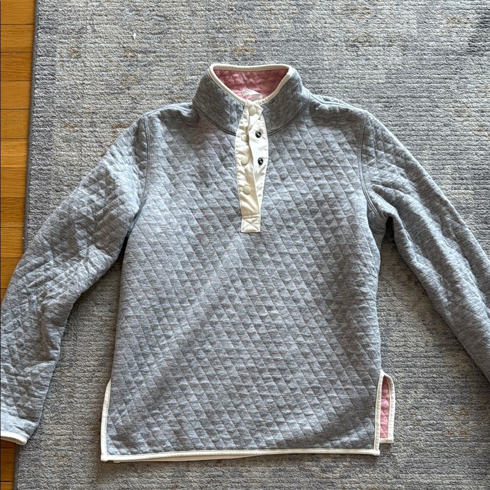 Marine Layer Gray Quilted Sweatshirt